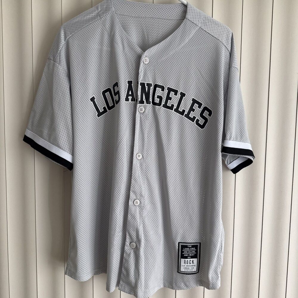 Shein Men’s Grapic Mesh LA Shirt Sz Med Jersey Style